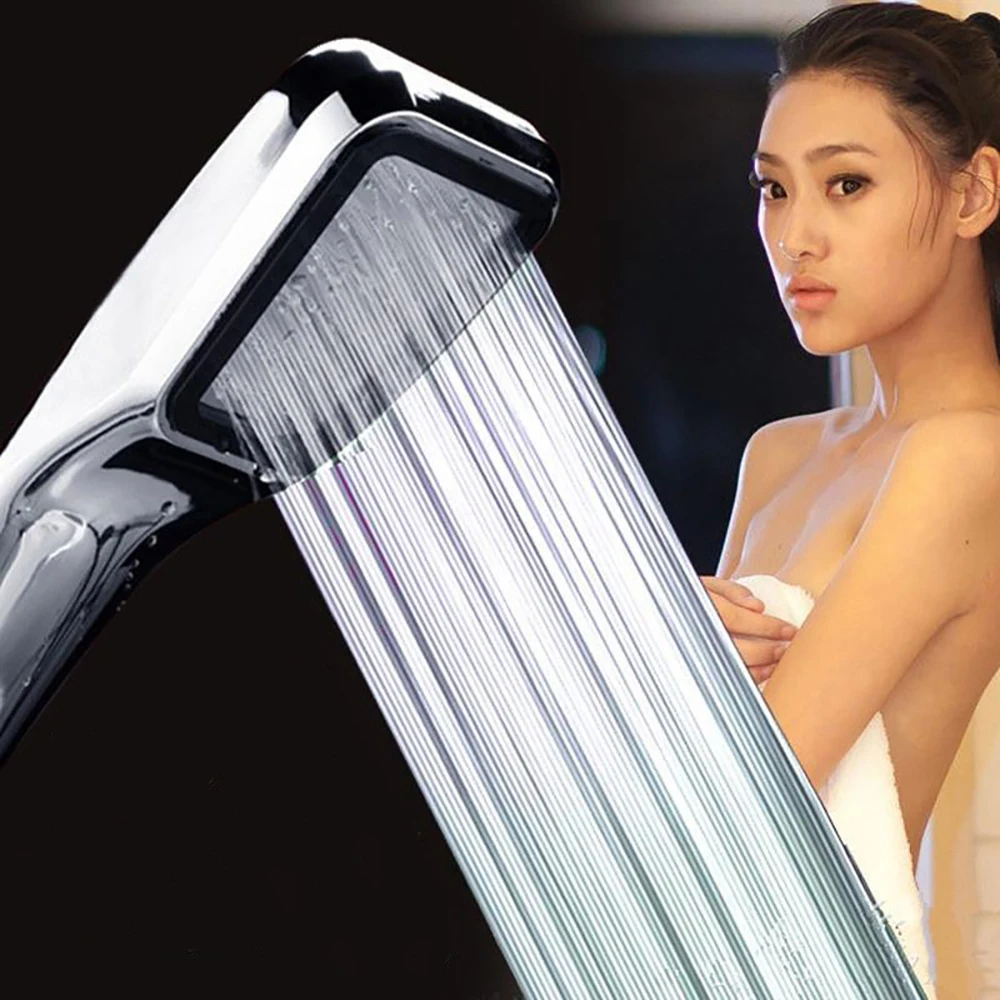 

Square High Quality Pressure Rainfall Shower Head Holder Shower Head Water Saving Filter Spray Nozzle High Pressure Rain