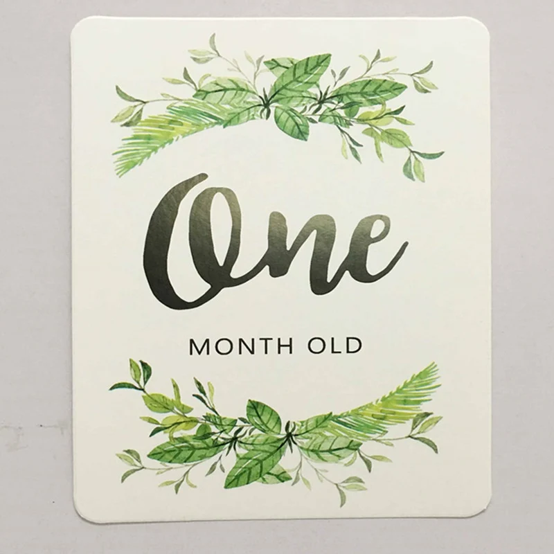 12 шт./компл. Детские открытки ежемесячные фотографии новорожденных забавные