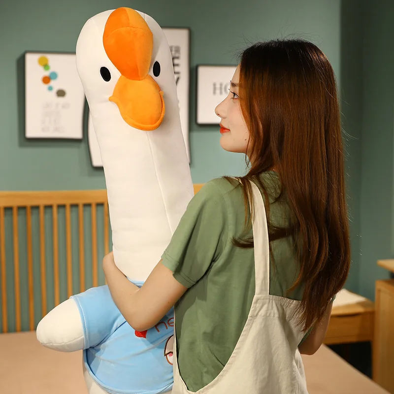 

1pc 65 / 95cm lovely Meng pet goose cure plush doll pillow cushions toy animal kawaii girl children holiday gifts