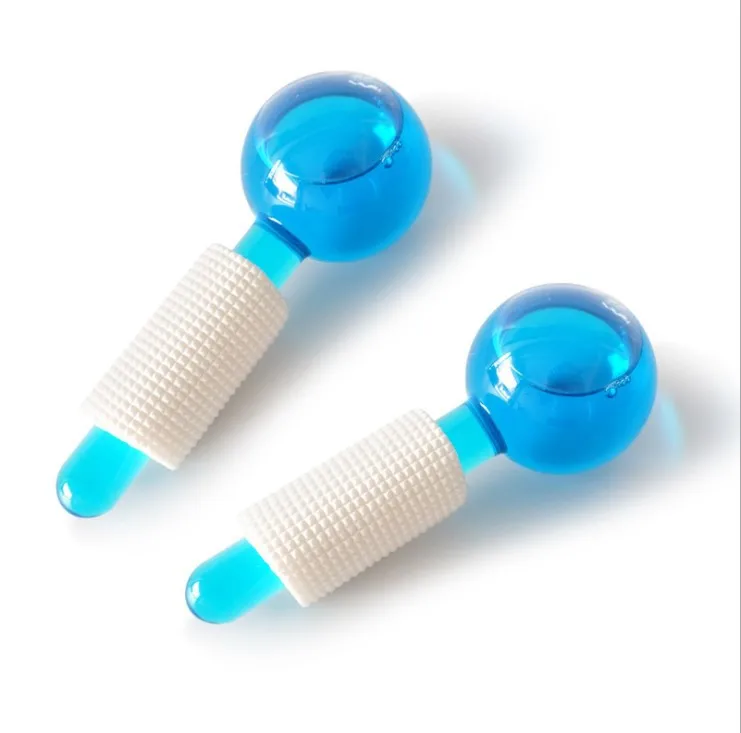 1 Pair Beauty Salon with Anti-freeze Puck Pink Ice Wave Balls Compress Crystal Red Face and Eyes |