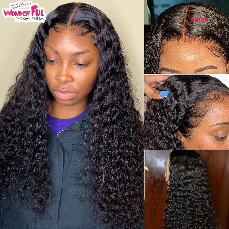 Парик из человеческих волос с глубокой волной 13x4 перуанские волосы парики 8 30