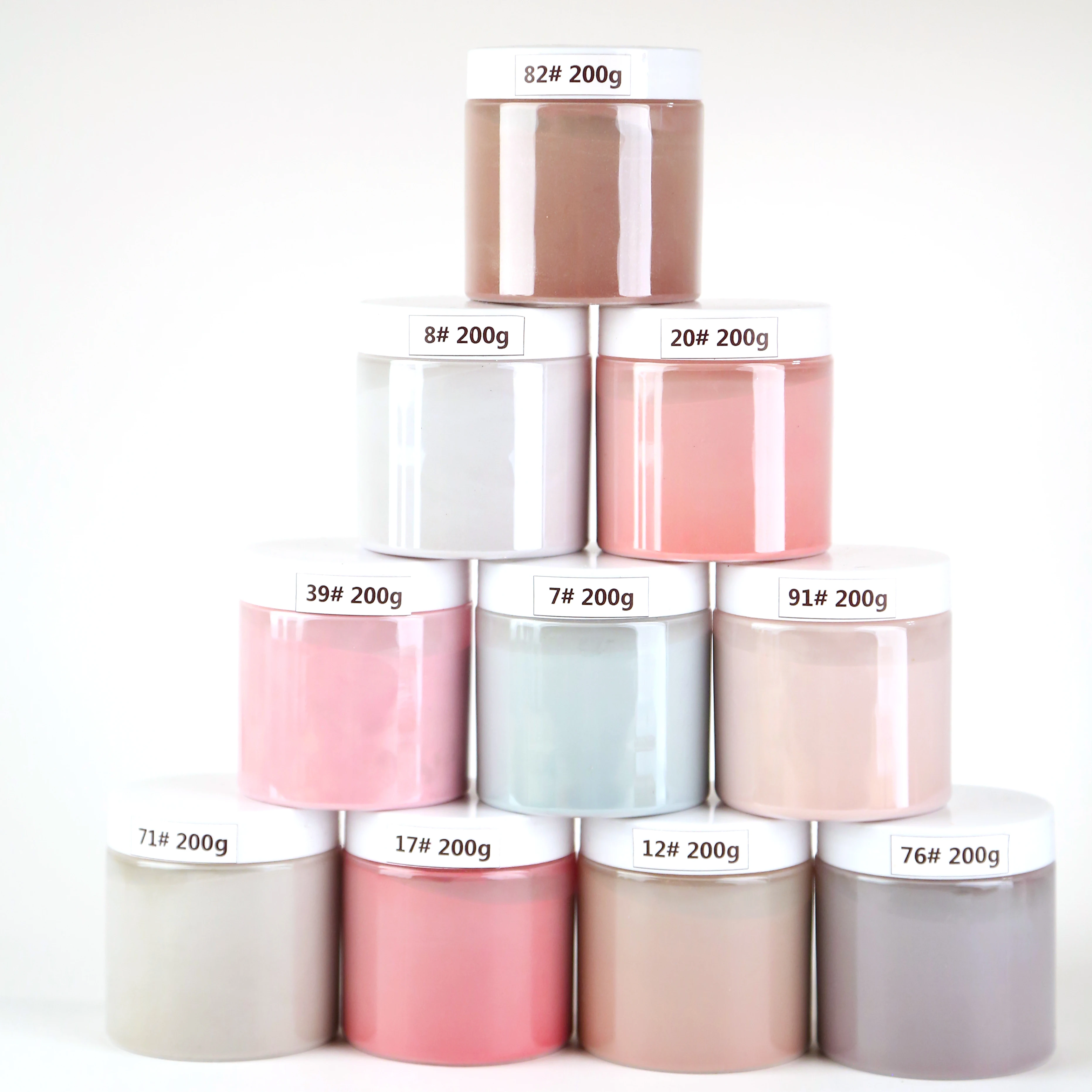 

#91-115 Nail Dip Powder 7 oz (200g) 12 Color Dipping Nail Powder Collection Pink /Blue/Gray Series Color Acrylic Dipping Powder