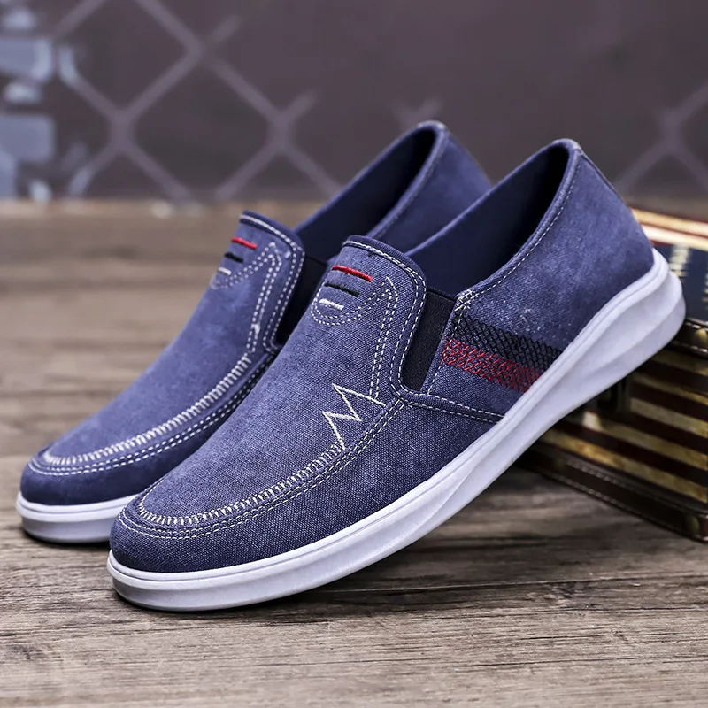 

New Men's Shoes 2021 Summer Student Flat Canvas Shoes Korean Fashion Men's Running Breathable Casual Sneakers Wholesale