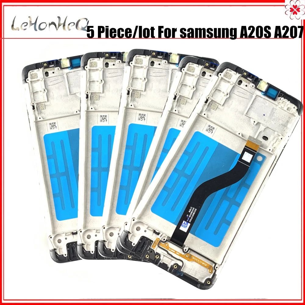 

Original 5 Piece/lot For Samsung galaxy A20S A207F/DS A207 LCD For Samsung A20S A207 LCDS Screen Touch Digitizer Frame Assembly