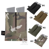 krydex tactical double open top magazine pouch high speed fast draw molle pals 4 colors optional 9mm 45 pistol mag pouch holster