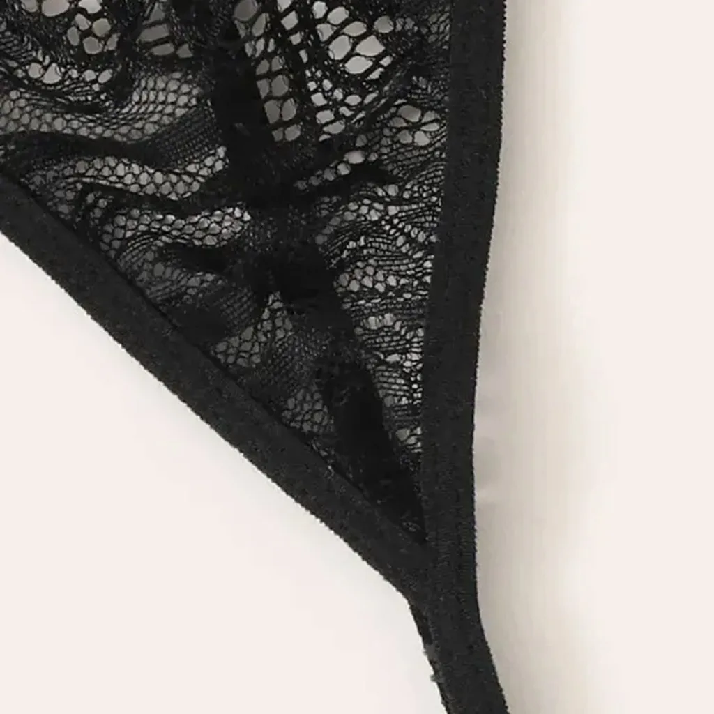 

Women Lingerie Sets Sexy Lace Push Up Transparent Bra+garter+g-string Set Babydoll Underwear Women Sets Lingerie Feminina S-2XL