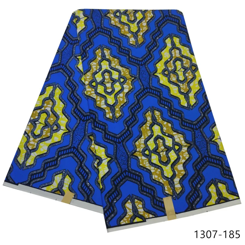 Latest Ankara Wax Fabric Guaranteed Real Wax 6yard/lot High Quality African Fabric Print For Sewing Dress 1307