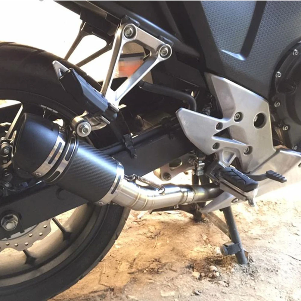 

ALCON-Motorcycle Muffler Middle Link Pipe Tube Slip On Stainless Steel For Suzuki GSXR600/750 2006-2008 2011-2015 GSXR1000 2006