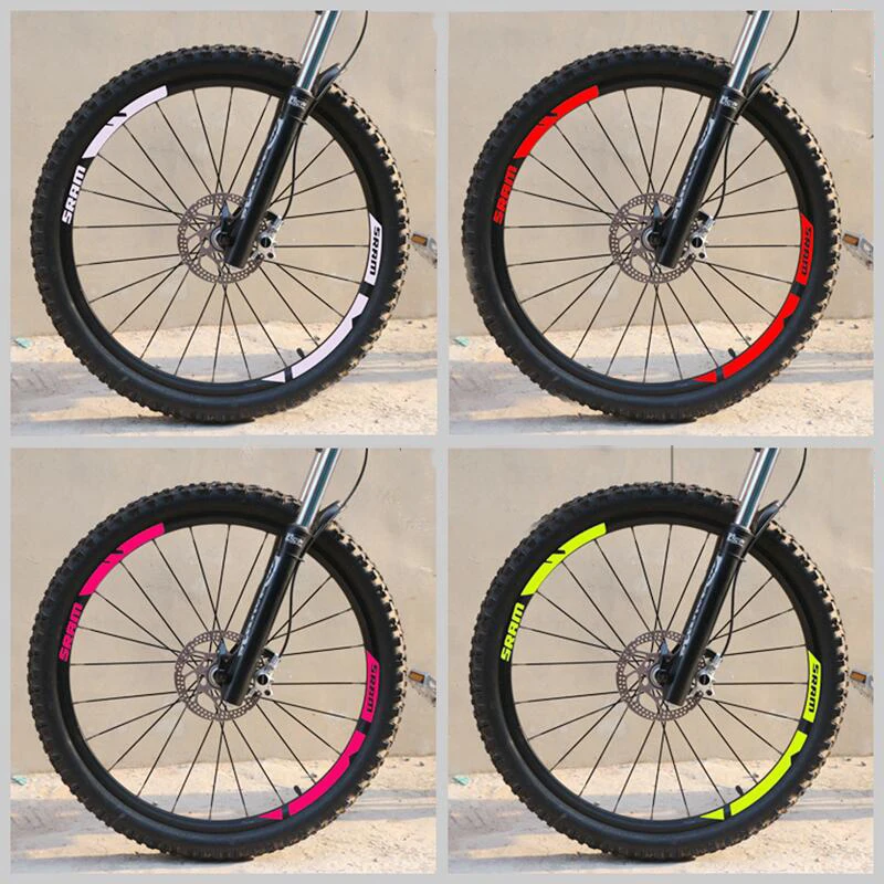 Наклейки на колеса велосипеда SRAM mtb, велосипедные наклейки, аксессуары для велоспорта, виниловые наклейки для защиты от солнца для шоссейного велосипеда
