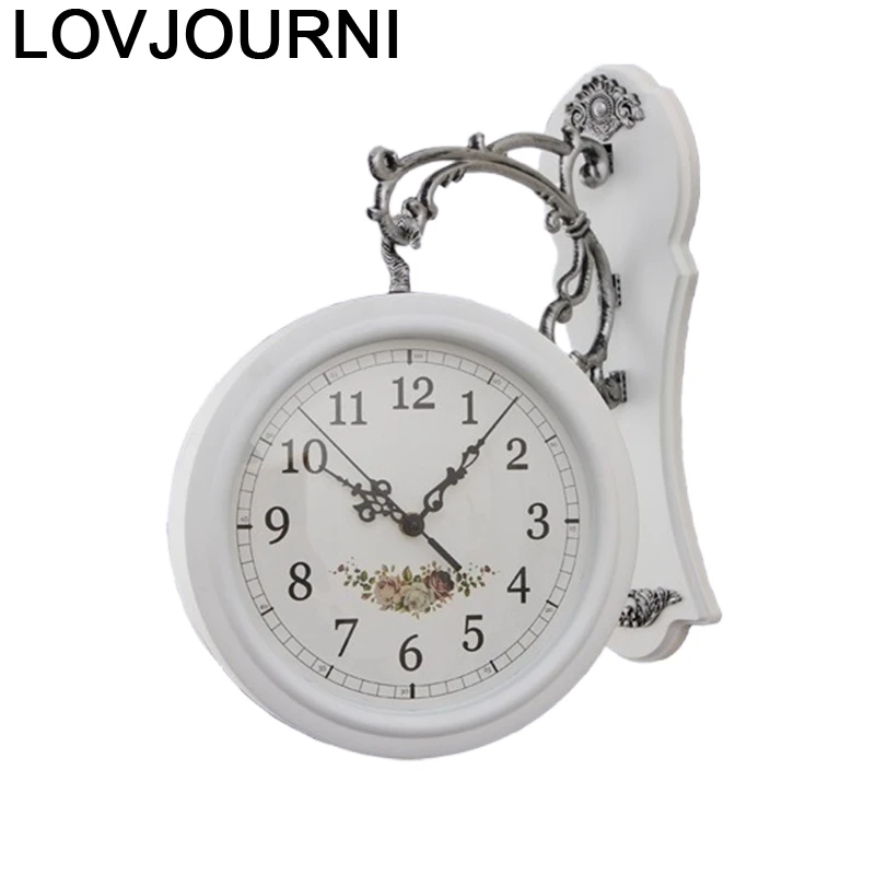 Настенные часы Декор для дома потертый шик Duvar Grande Murale Saati clok Reloj Pared Relogio De Parede