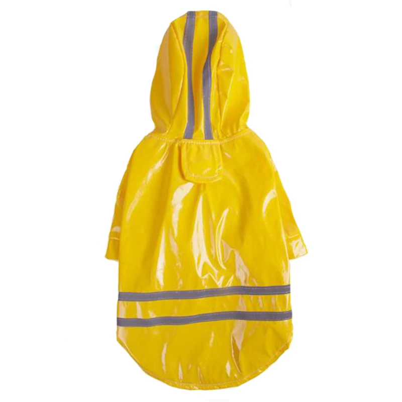 Кошка Собака дождевик с капюшоном светоотражающие щенок маленькая собака