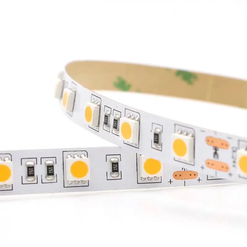 Светодиодная лента 5050 DC12V 60 светодиодов/м гибкая светодиодная RGB RGBW 300 светодиодов