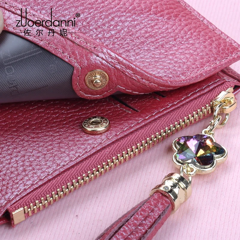 Новый дизайн тонкий женский кошелек из натуральной кожи качественный кожаный