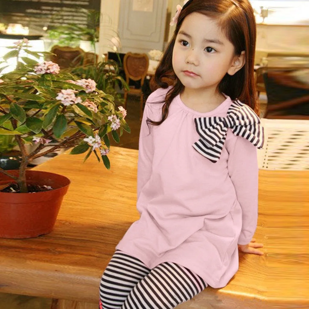 Одежда для младенцев комплект одежды маленьких девочек осенняя одежда Детская