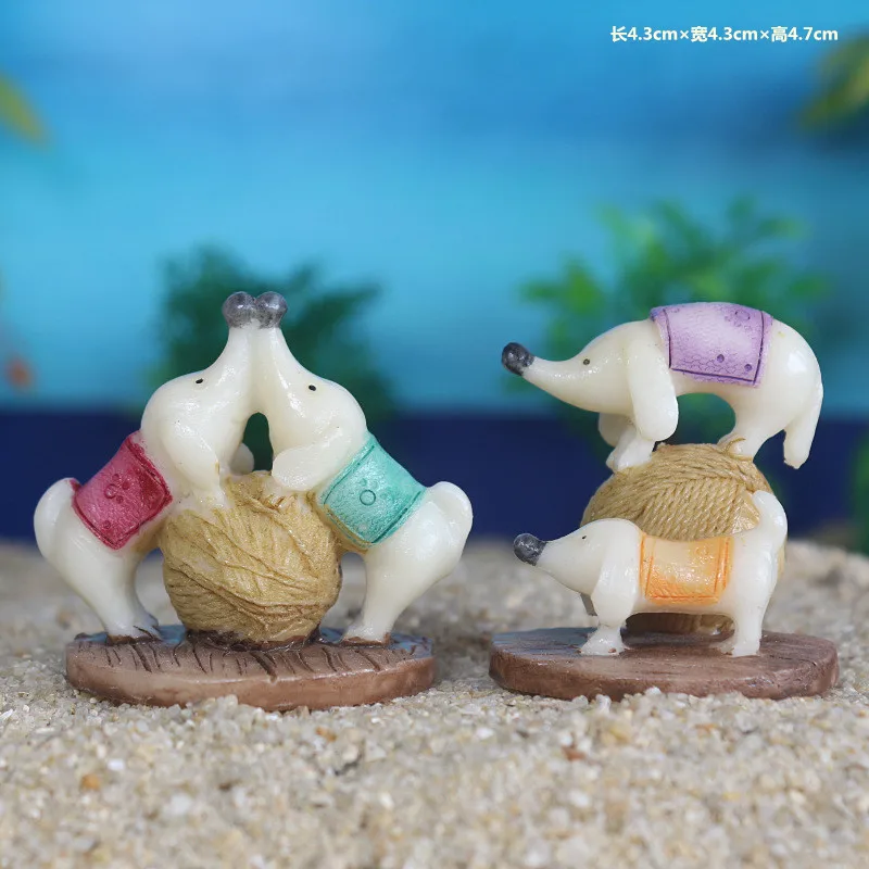 

Playful dog fleshy plant scenery sand psychological sand table accessories manufacturers direct selling ornaments