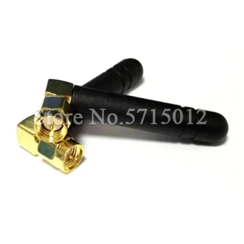 

2pcs 433MHz Straight Glue Stick Bend Head Antenna 2db Gain 5cm Small Aerial with SMA Male Head Connector 2G 3G Module Dedicated