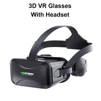 3d vr glasses virtual reality wide angle full screen visual vr glasses for android ios smartphone with headset glasses