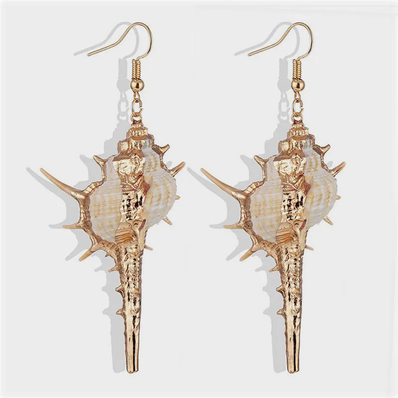 Женское Ожерелье в виде раковины FAMSHIN богемное ожерелье с натуральным раковиной