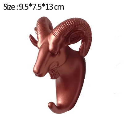 Rose-gold-antelope Домашний крючок, декоративный крючок, золотые крючки в виде животных, держатель для ключей, настенный домашний настенный крючок, многофункциональный подвесной крючок, держатель, настенный крючок - Цвет: Rose-gold-antelope