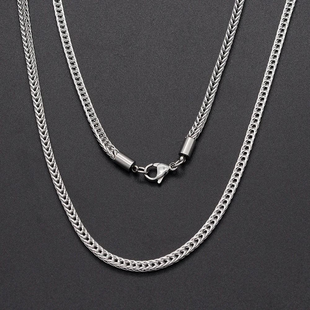 Новые Модные женские ювелирные изделия из титановой стали с звеньями Foxtail -