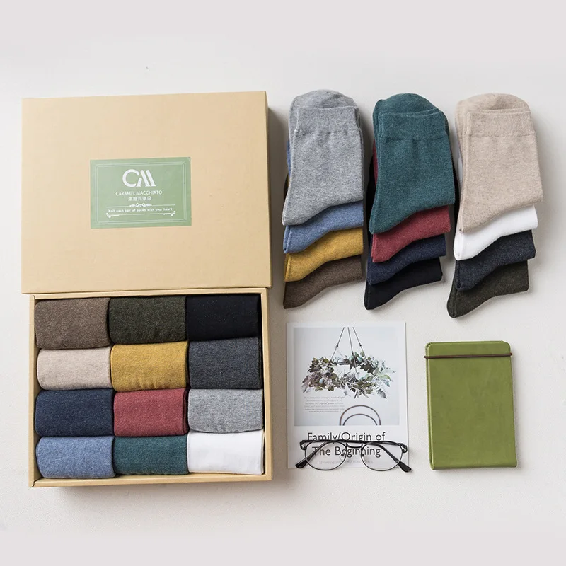 Бесплатная доставка 12 пар/кор. карамелла зимние модные однотонные женские