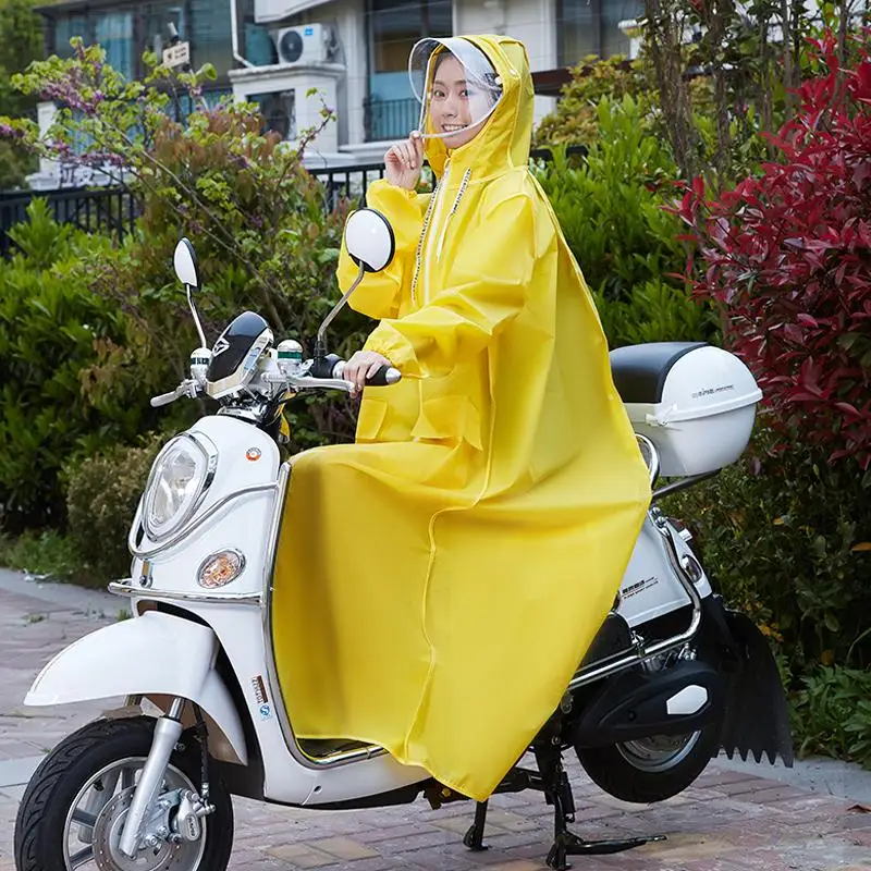 

Raincoat Women's Men's Adult Fashion Transparent Full Body One-Piece Protective Fashion Battery Electric Vehicle Long Poncho