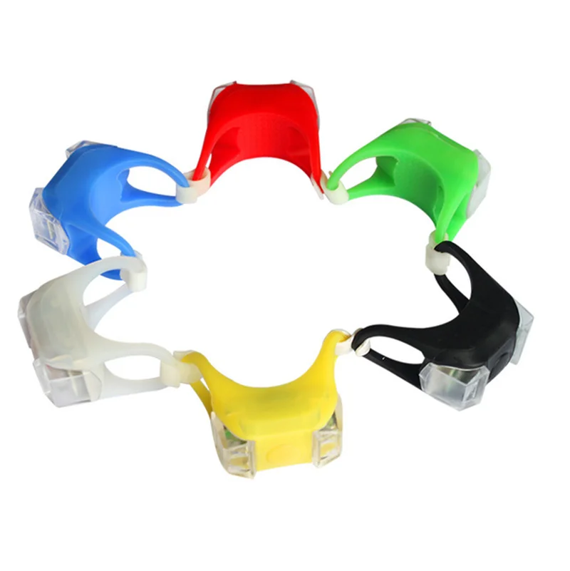 Велосипедный светильник водонепроницаемый силиконовый светодиодный передний