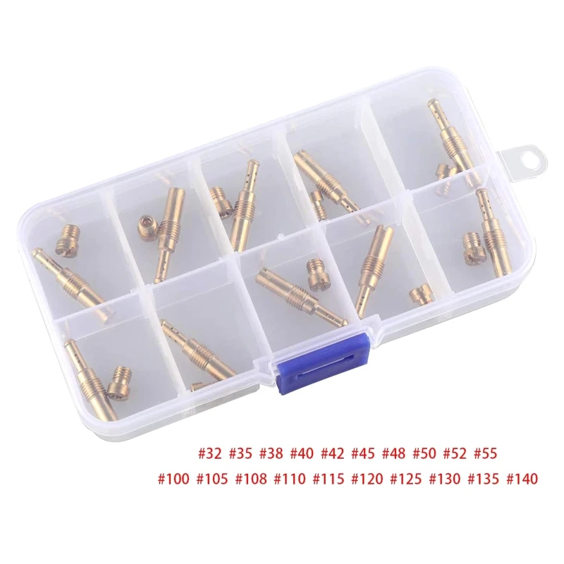 

10Pcs Carburetor Main Jets kit & 10Pcs Slow Pilot Jets for PWK Keihinm OKO CVK