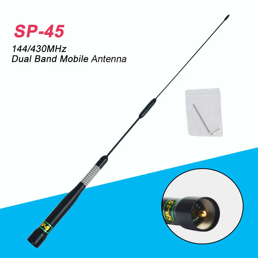 Оригинал Nagoya Мобильная радиоантенна SP 45 Dual Band 2 15/5dBi с высоким коэффициентом