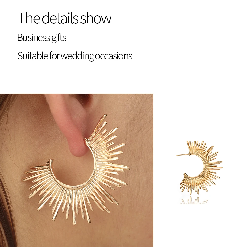 Винтажные Женские Висячие серьги из сплава геометрической формы с образной