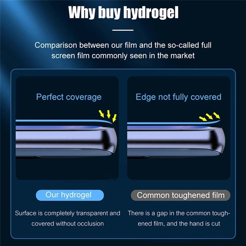 9999D Hydrogel Film For Samsung Galaxy S21 Ultra S20 Plus Note 20 Screen Protector A52 A32 A72 A12 A71 A50 A21S A20 E Not Glass