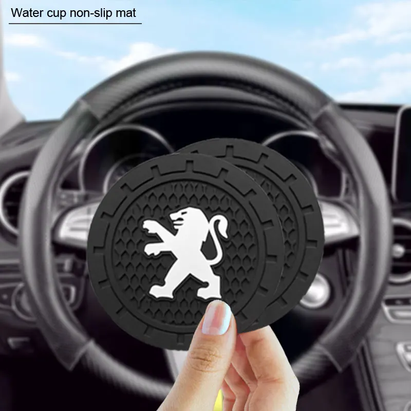 2 шт. Нескользящие подставки под стаканы для Peugeot 206 207 307 3008 2008 308 408 508 301 | Автомобили