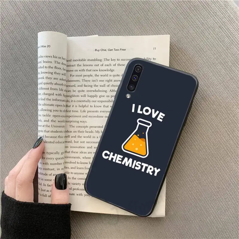 

I Love Chemistry text pattern Phone Case For Samsung galaxy S 9 10 20 A 10 21 30 31 40 50 51 71 s note 20 j 4 2018 plus