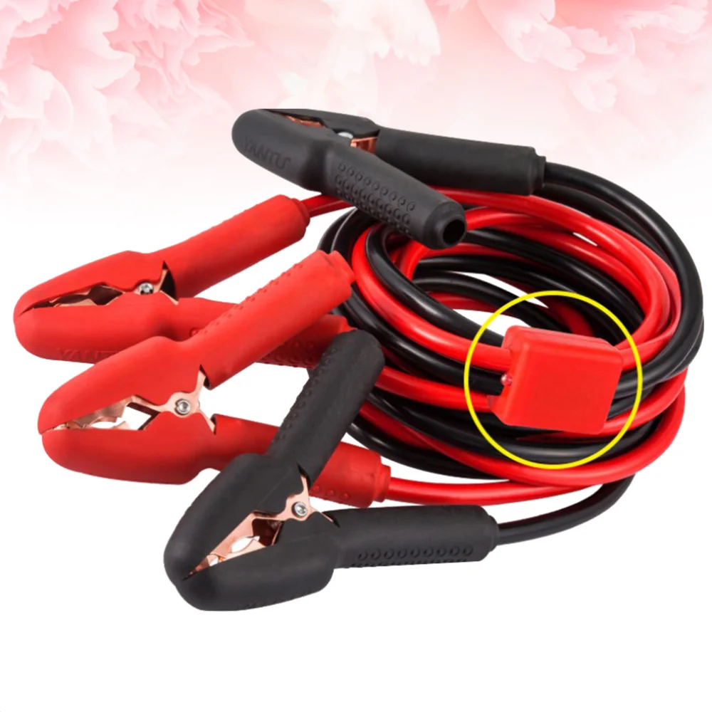 

3m N05 Car Battery Power Emergency Cable wiht LED Lamp Jump Start Firing Line Power Wire Copper Clip Clamp Boost Cord Corriente