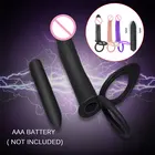 Ремешок с двойным проникновением на фаллоимитатор, Анальная пробка, Вибратор для взрослых, интимные игрушки для женщин и пар, мастурбатор массажер-Стимулятор клитора