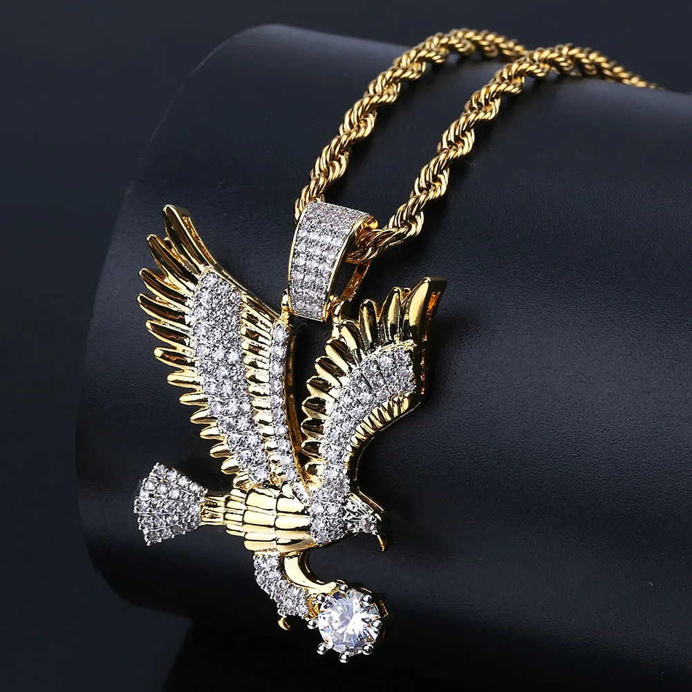 

2020 Fashion Animal Pendant Hip Hop Eagle Pendant Stainless Steel Necklace Personalized Jewelry Gifts For Men And Women