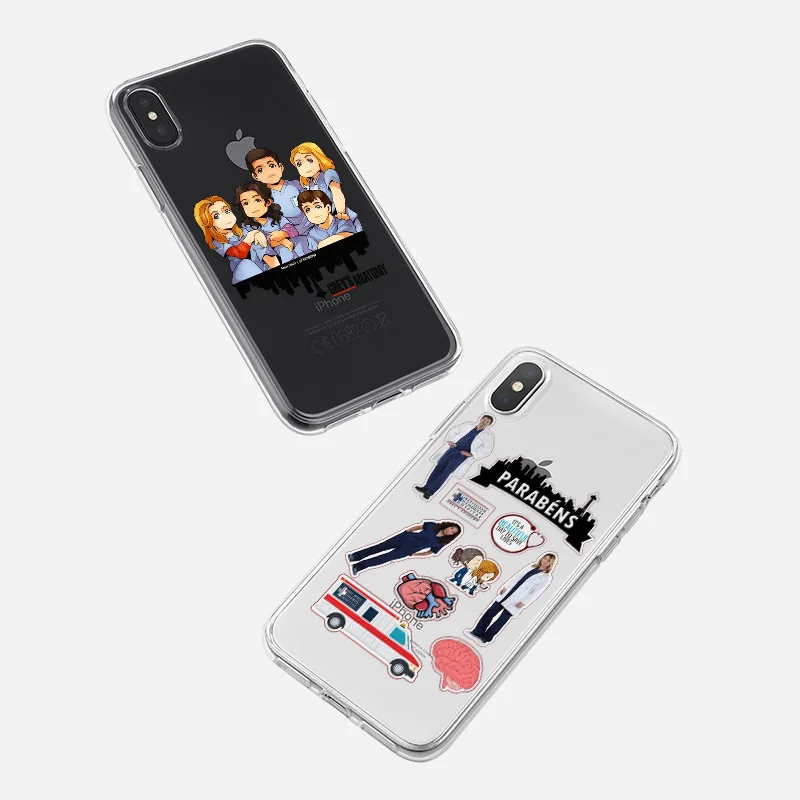 Чехол для телефона GREYS ANATONY iPhone 11 11Pro MAX 5S 6S 7 8Plus X XR XS 12 12Pro Mini прозрачный мягкий чехол