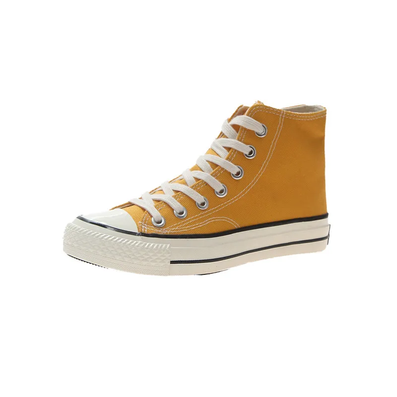 Новинка весны 2020 года парусиновые туфли простые однотонные кроссовки модные