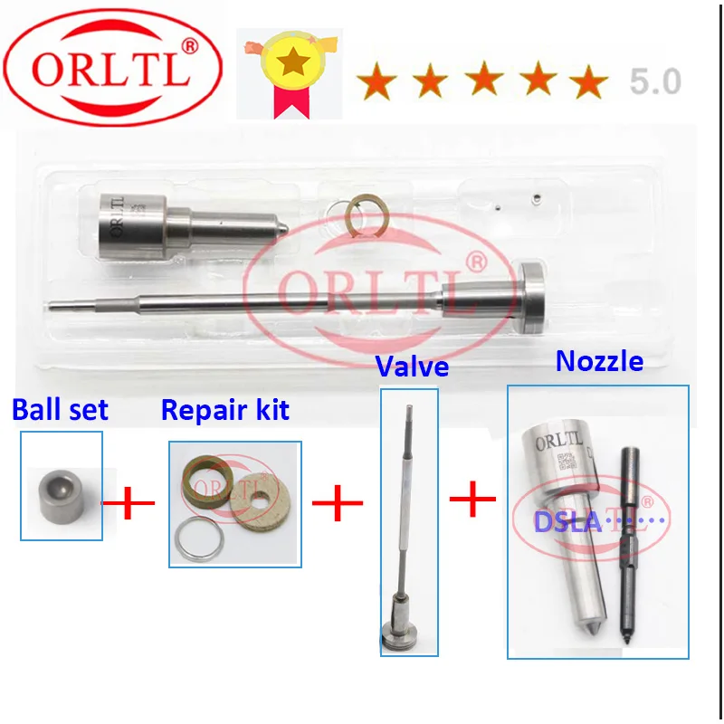 ORLTL Новые комплекты для ремонта форсунок VALVE F00VC01001 Форсунка DSLA156P736 (0 433 175 163) Для