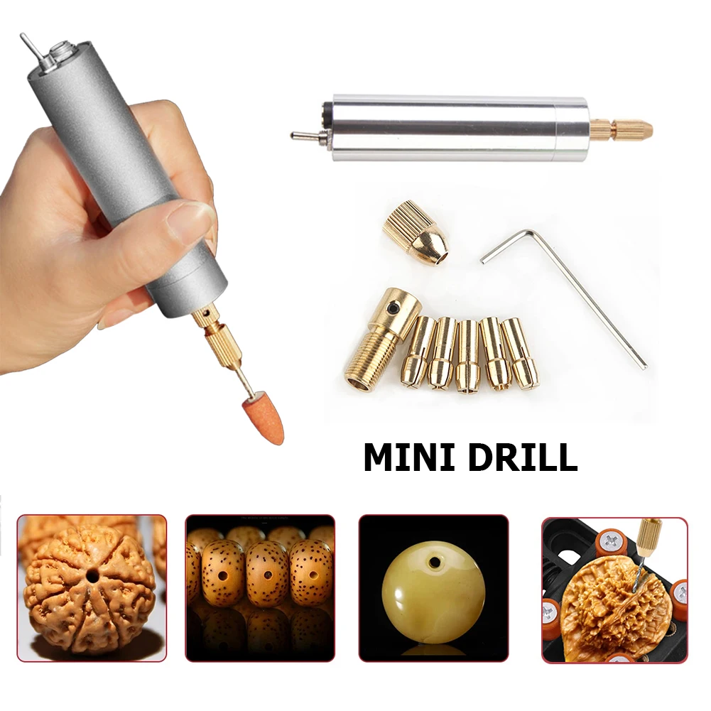 

Jewelry Tools Mini Electric Drills Portable Handheld Micro USB Charging Drill Resin Lightweight Engraving Pen DIY Wood Craft