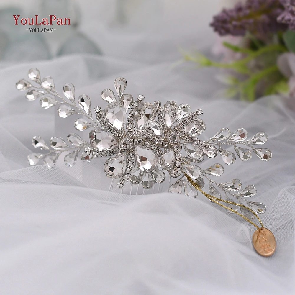 

YouLaPan HP241 Wedding Hair Combs Hair Accessories Bridal Hair Clips for Bride Tiara Bridal Hairpins Rhinestone Headpieces