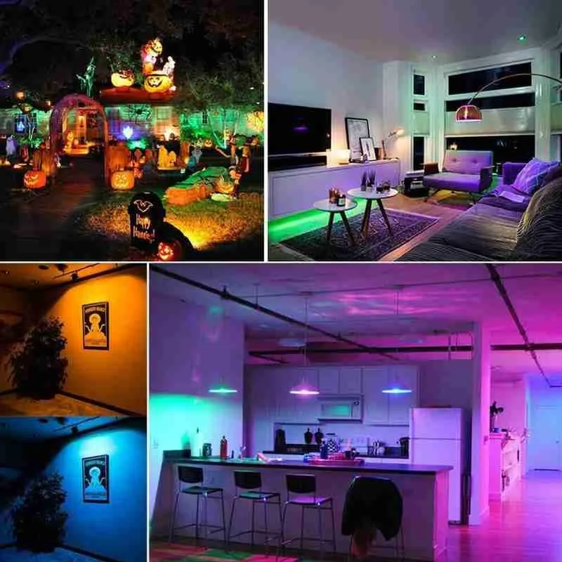 

5W GU10 LED Bulbs Light RGB seven Colour Changing Spotlight Home Decor Entertainment With Control Remote Lamp Spotlight