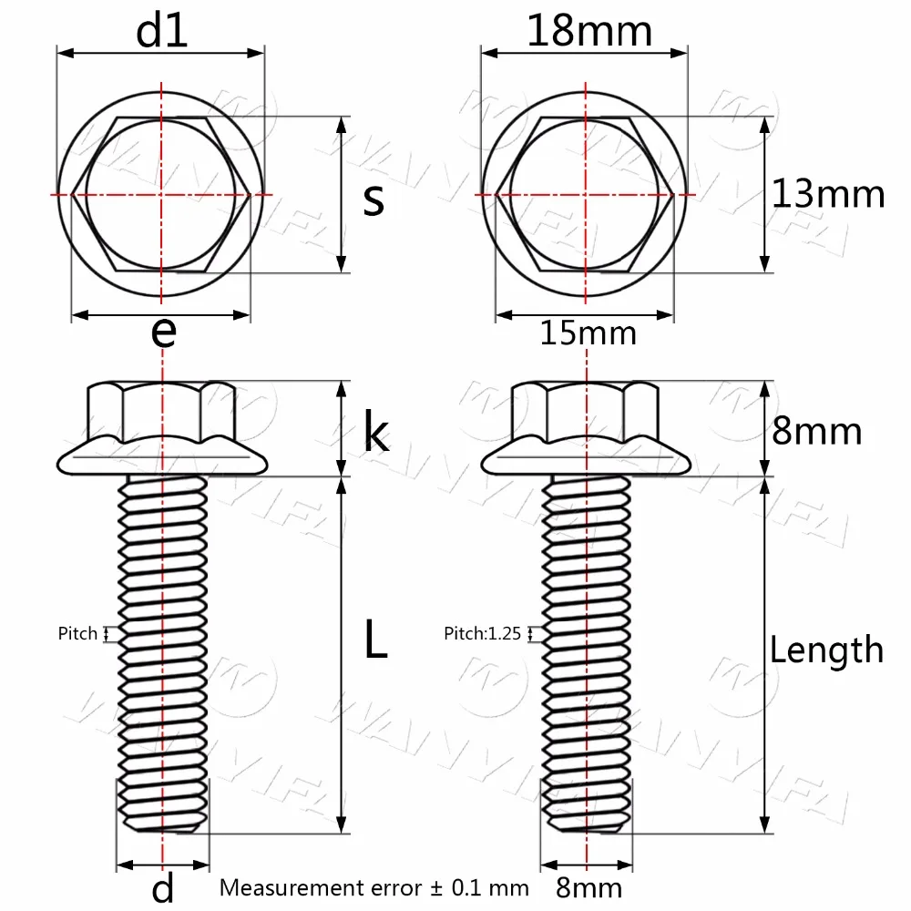 Титановый "Wanyifa" болты M8x20 25 30 35, 40 45 55 мм болты с шестигранной головкой фланцевой болт для езды на велосипеде, мотоцикле и винты