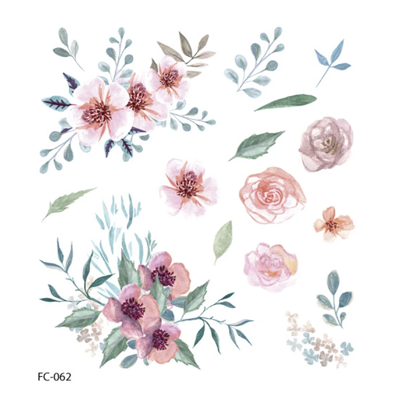 

Waterproo Temporary Tattoo Stickers Dream Flower Arm Tattoo Unicorn Flamingo Tattoo Stickers Fake Tattoo Tatuajes Temporales