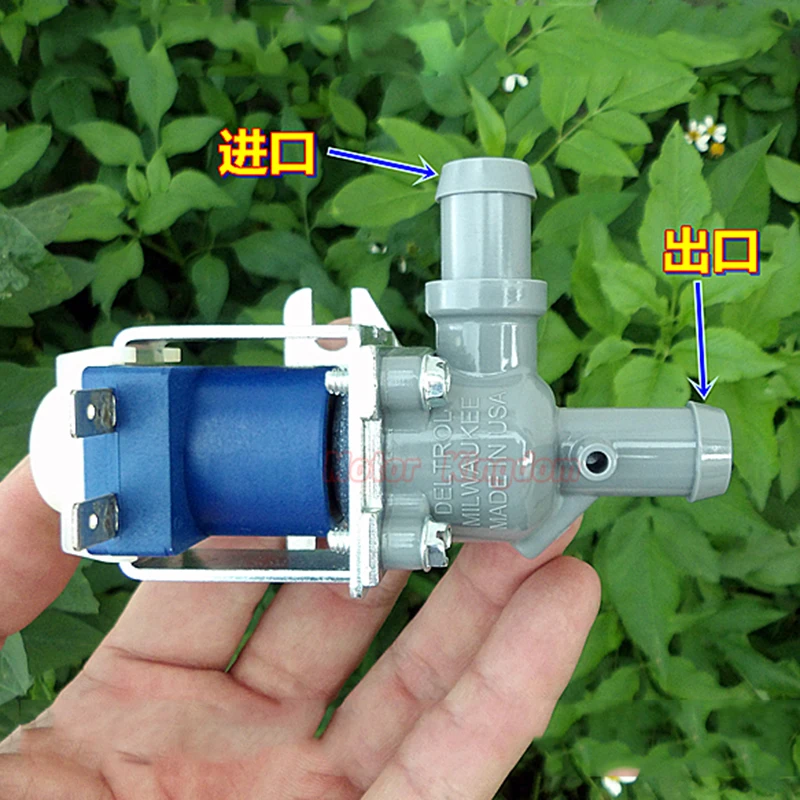 DELTROL Mini Electric Solenoid Valve N/O Normally Open DC12V 12W Large Flow Air Water | Valves