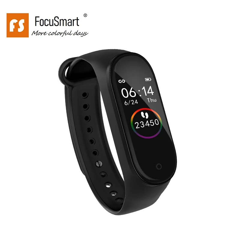 FocuSmart 2019 умные браслеты M4s ТПУ фитнес трекер ECG HRV монитор сердечного ритма