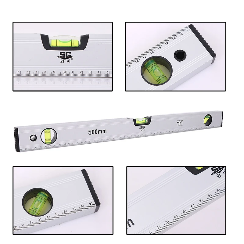

Precision Laser Level Ruler Measurement Instrument Aluminum Level For Instrumentation 500mm 600mm Measuring Tools
