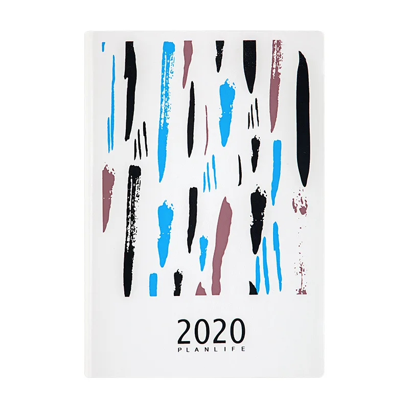 A5 блокнот ежедневник 2020 год Ежемесячный план органайзер Полиуретановая обложка