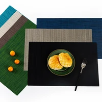 non slip placemat heat insulation furniture decoration mat washable placemat 6pcs rectangular dining table placemat nordic style