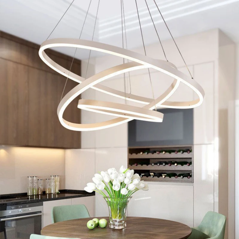 Современная Минималистичная Люстра для гостиной оригинальная алюминиевая